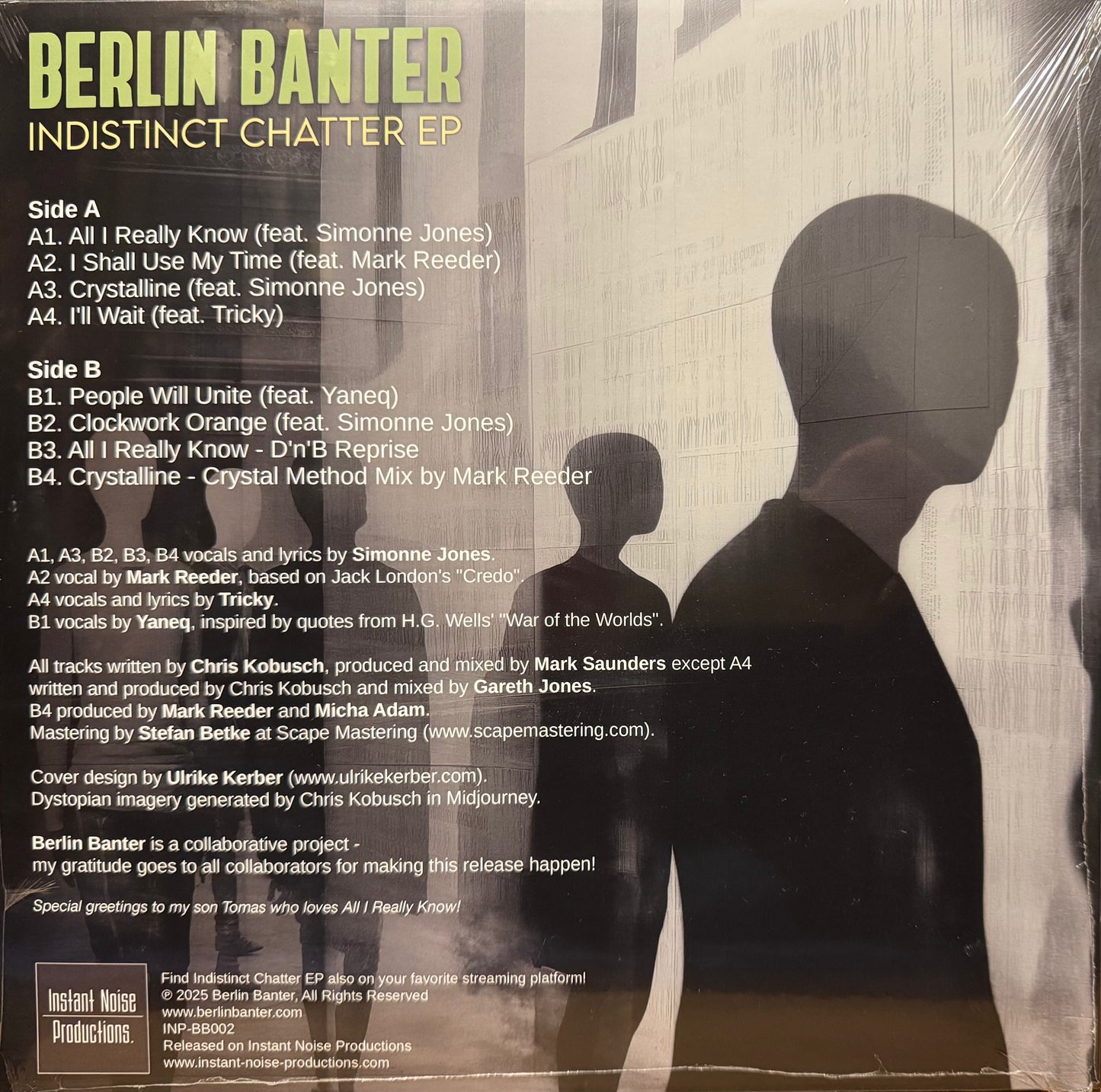 Berlin Banter - Indistinct Chatter EP (GREEN Vinyl)